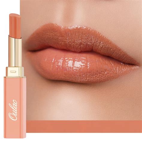 peachy nude lipstick|Oulac Moisture Peach Nude Lipstick